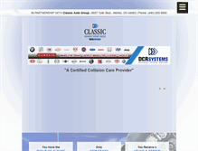 Tablet Screenshot of classicaccidentrepair.com